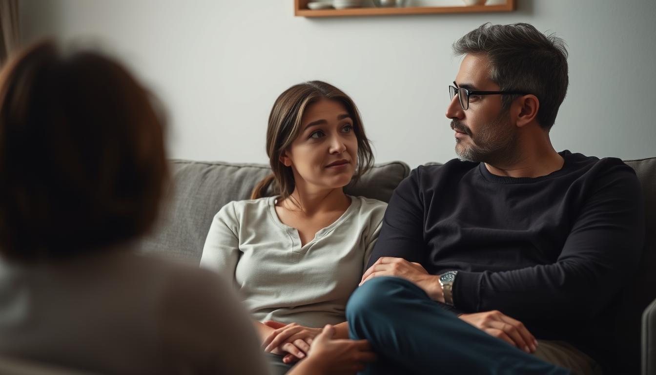Shield Bearer | Common Relationship Issues Addressed in Couples Therapy Couple discussing intimacy issues in therapy
