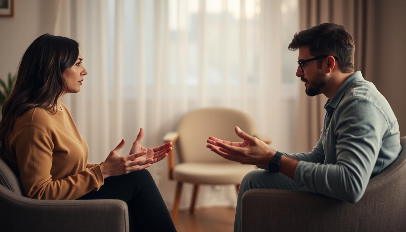 Shield Bearer | Common Relationship Issues Addressed in Couples Therapy Couple in therapy in Houston for communicating