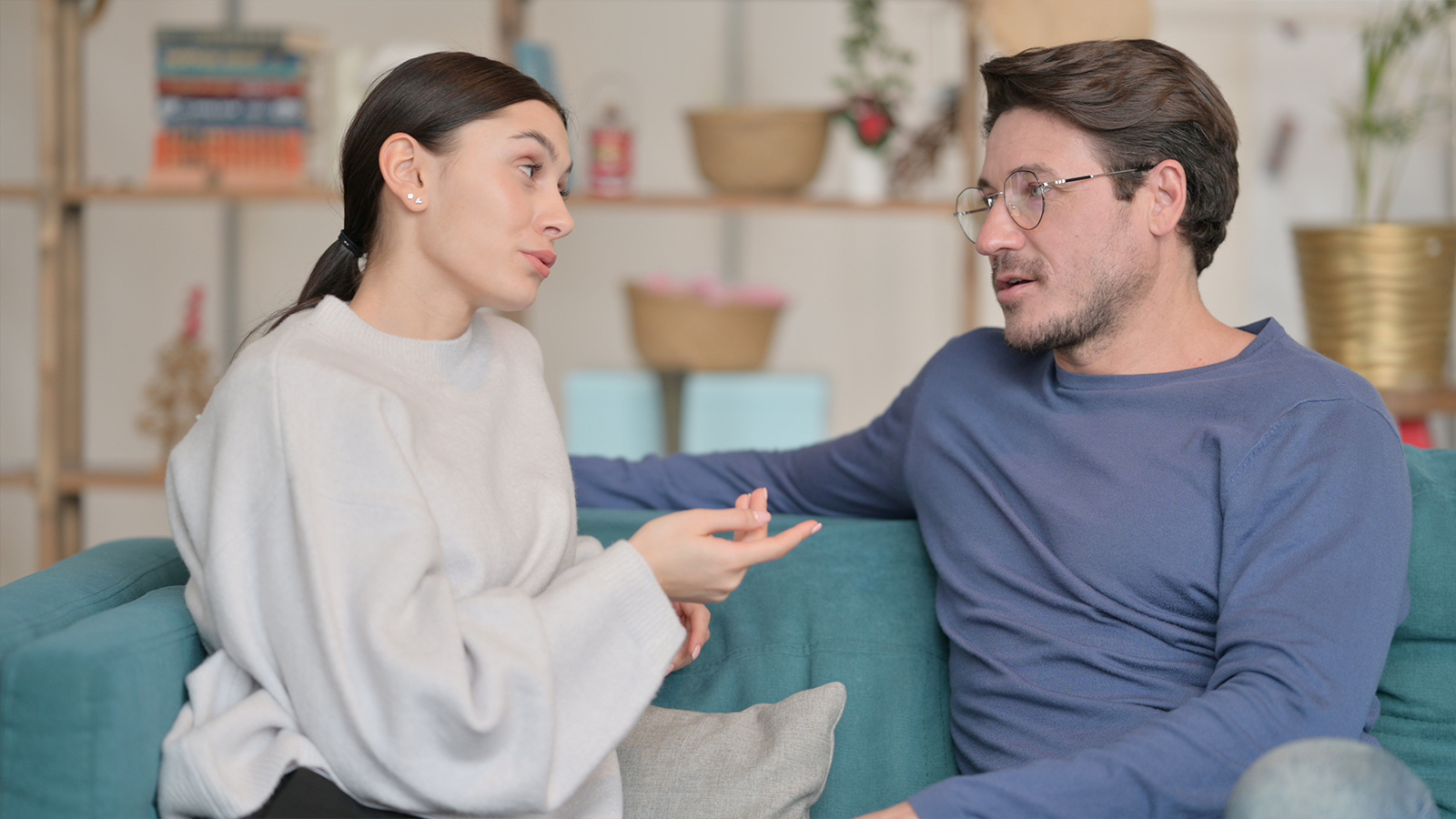 Shield Bearer | Codependency vs. Interdependence in Relationships Couple talking about their relationship