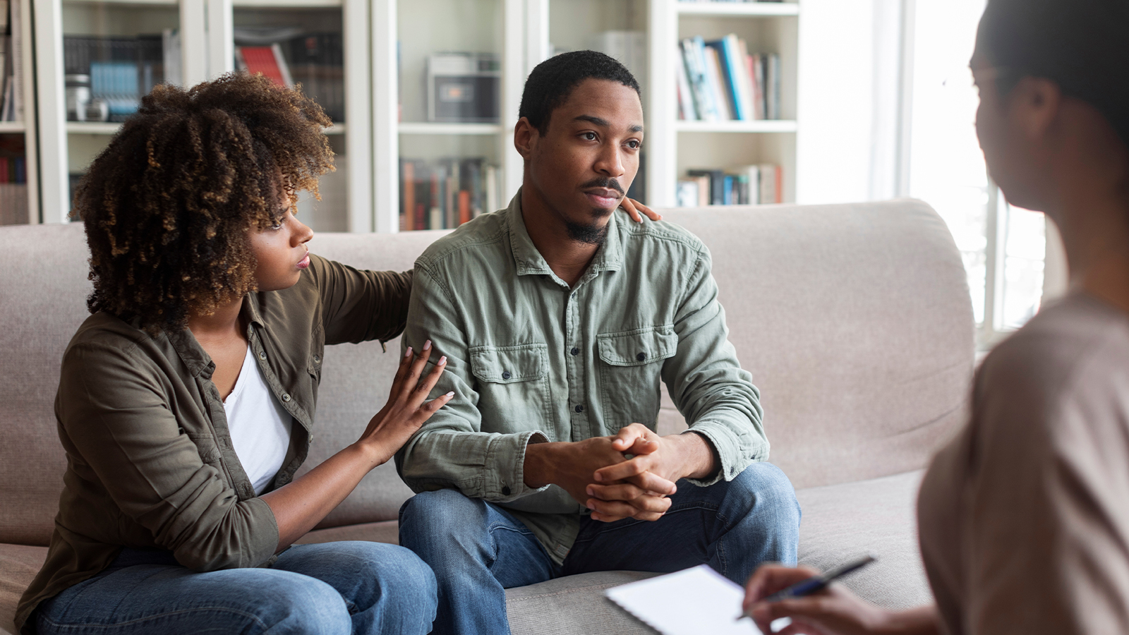 Shield Bearer | Setting Relationship Goals in Couples Therapy Young couple in couples therapy houston