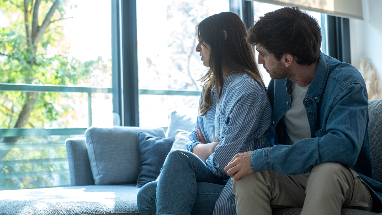 Couple after infidelity